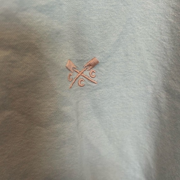 Crew Clothing Chambray Blue Slim Fit Oxford Shirt - XXL - Picture 3 of 7